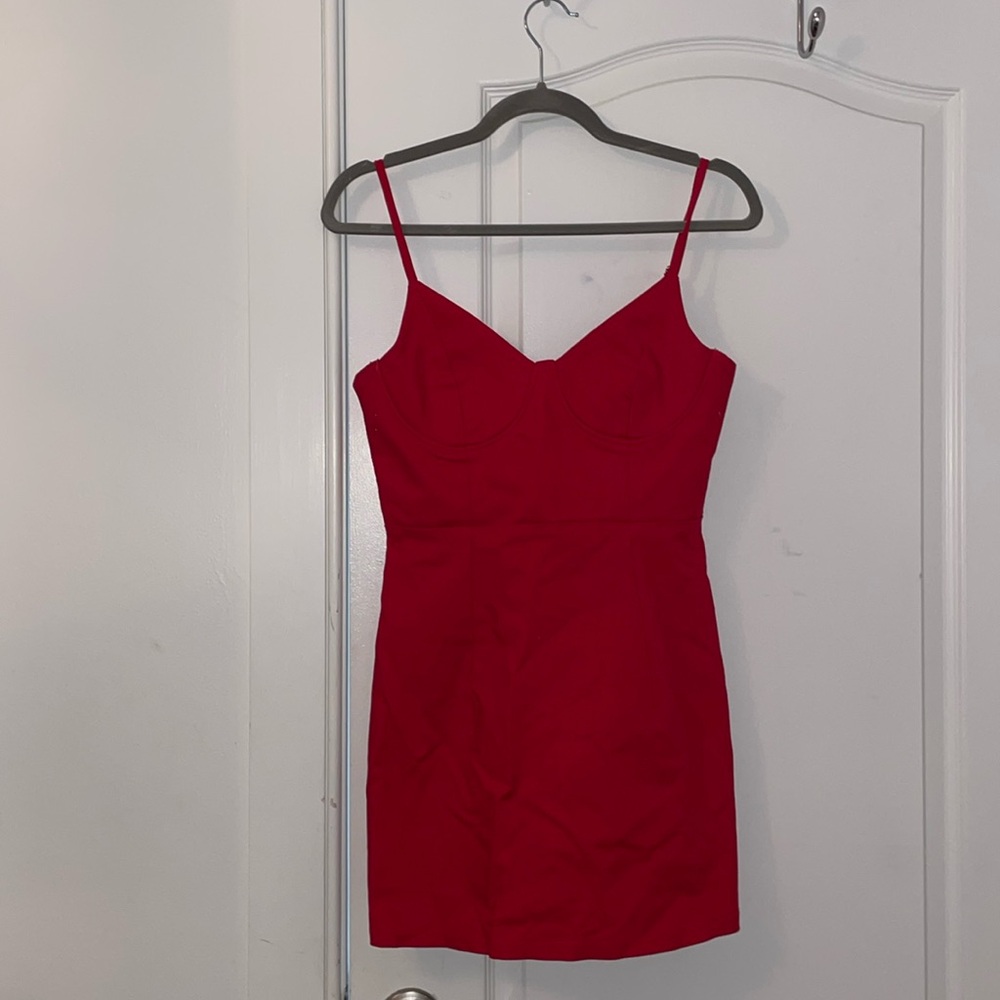 Princess Polly Red Bustier Mini Dress US 8